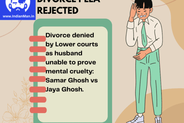 Divorce plea rejected by Lower court - www.IndianMan.in