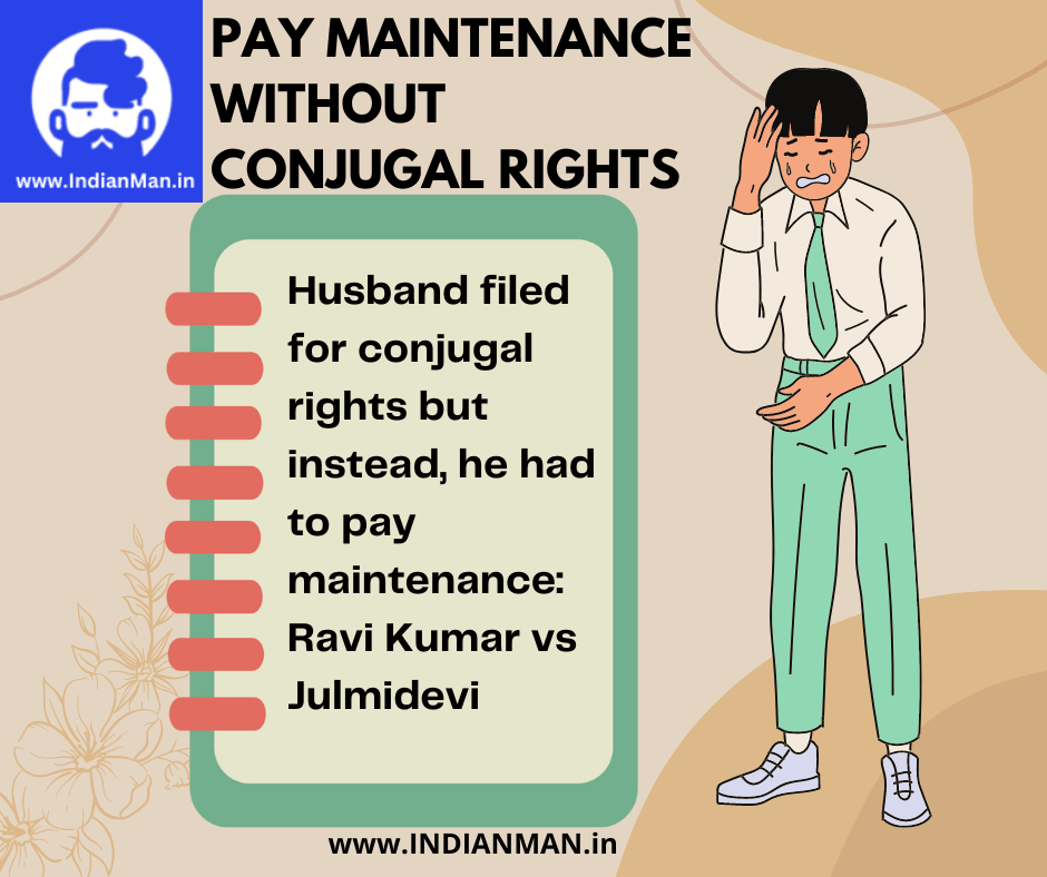 Pay maintenance without conjugal rights- www.IndianMan.in